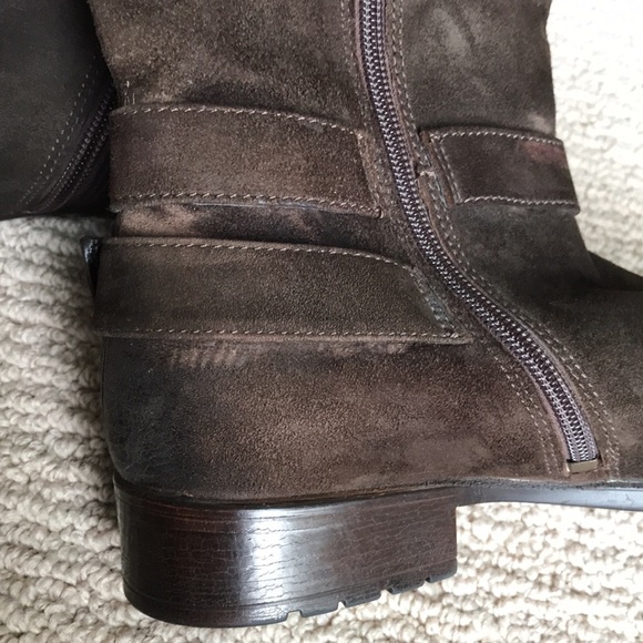 Clark’s Brown Suede Zip Boots 9.5 - Picture 10 of 13